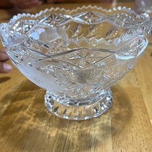 Vintage Lead Crystal Zajecar Bowl